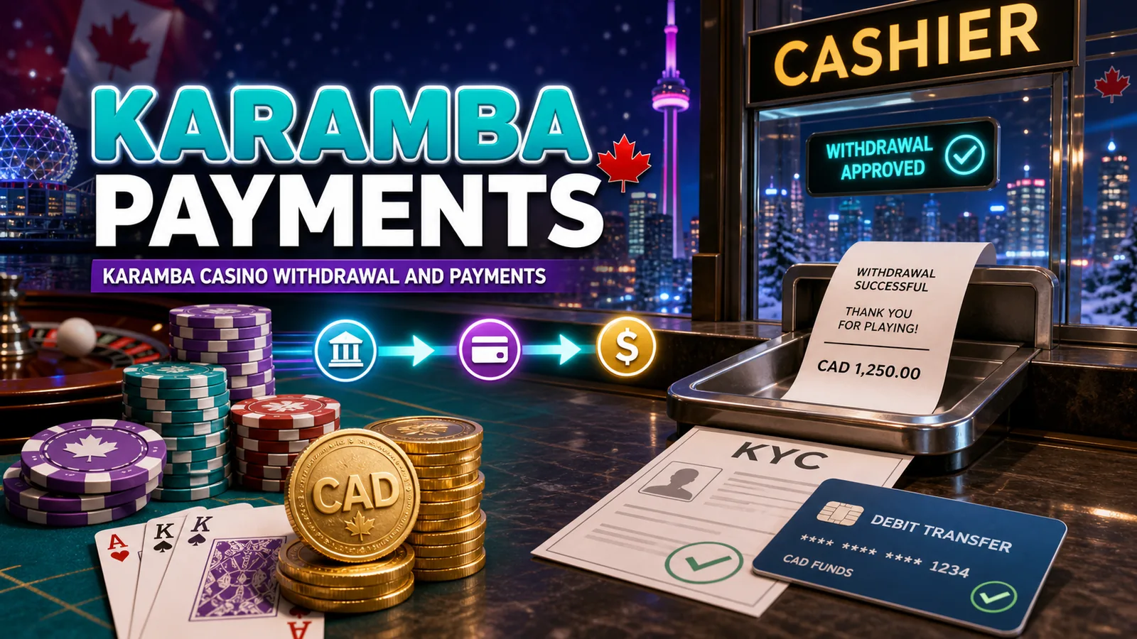 Karamba Casino Withdrawal and Payments content banner